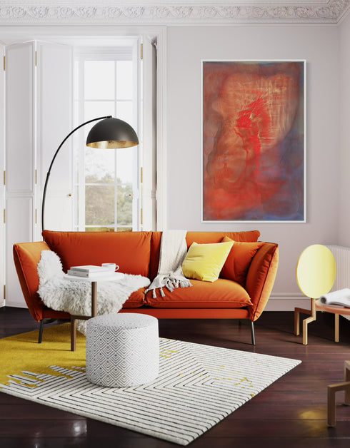 Hearts on Fire | Framed Giclee Print on Canvas